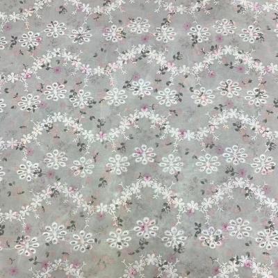 China Factory direct sale fashion viable good quality style printing lace fabrics refine embroidery materials for girls' skirt fashion clothes for sale