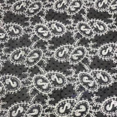 China Factory direct sale fashion viable good quality style printing lace fabrics refine embroidery materials for girls' skirt fashion clothes for sale