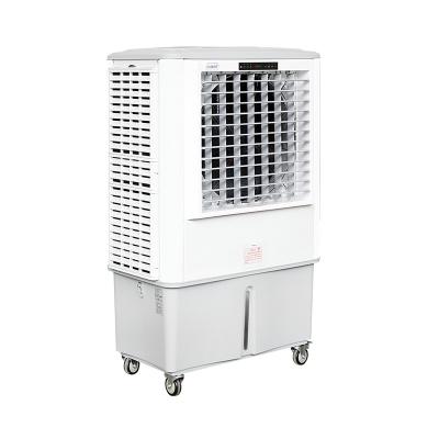 China OUBER Hotels Floor Standing Portable Mobile Evaporative Air Cooler With Cooling Pad for sale