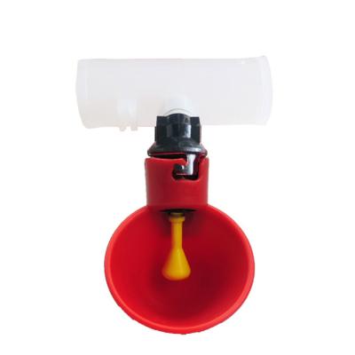 China Hot-selling Poultry Drinker Water Chicken Farming Nipple Drinker Bowl For Chicken Pigeon Quail With T Joint 20mm /25mm Pipe for sale