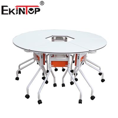 China Modern Student Foldable Training Ekintop Foldable Hot Sale School Tables and Chairs for sale