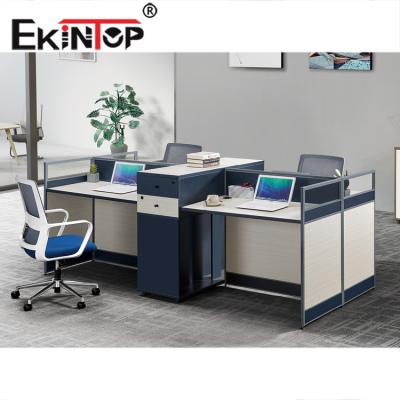 China Modern Modern Office Furniture Desk 4 Seat Office Workstation Table for sale