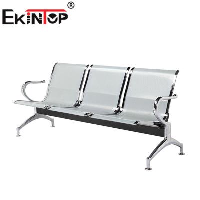 China Beautiful cheap price metal public benchs 3 seater Ekintop waiting chair for sale