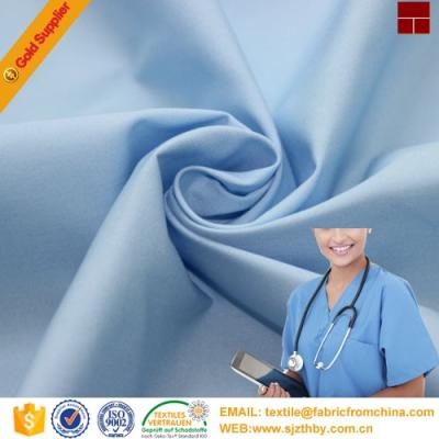 China Antistatic Solid Dyed TC Poplin Plain Woven Fabric For Uniform for sale