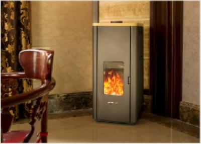 China Simple Installation Non Electric Wood Pellet Stove For Villa / Hotel / Restaurant 6KW for sale