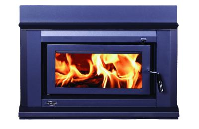 China High Heat Output Inset Wood Burning Stoves / Built In Wood Fireplace 17KW for sale