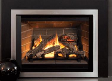 China Classic Designed Direct Vent Gas Fireplace Remote Control Big Front View for sale