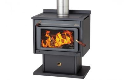 China Clean Front Glass Freestanding Wood Burning Fireplace OEM / ODM Available for sale