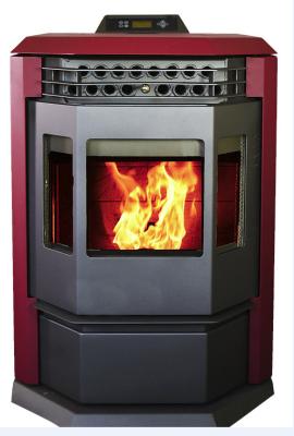 China Energy Saving Pellet Burning Fireplace , High Efficiency Pellet Stove Without Chimney for sale