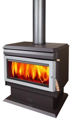 China Durable Indoor Wood Stove Freestanding With Room Fan 10 Years Warranty for sale