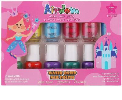 China NAIL 24 Years OEM Experience Children Bottom Coat Sets Nail Polish Peelable Water Based Coats And Glitter Nail Polish Gift for sale