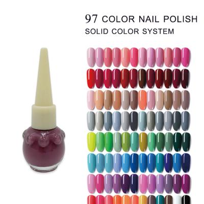 China OEM&ODM 96 Colors Manufacturer Private Label Kids Nail Polish Gift 100% Long Lasting Nail Polish Strips Waterproof for sale