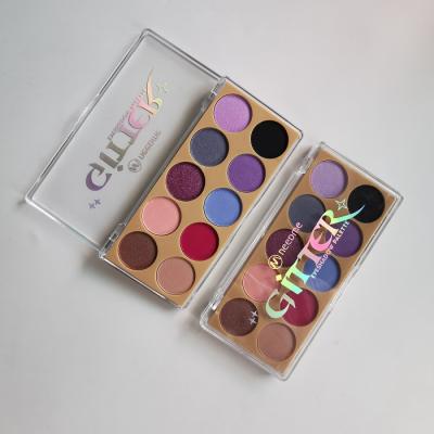 China Waterproof 10 Colors Makeup Cosmetics Make Your Own Brand Eyeshadow High Pigment Eyeshadow for sale