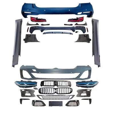 China Same As Genuine Auto Car PP Plastic Full Body Bumper Kit With Head Lamp Tail Light For BMW G30 Upgrade To M5 Style For 5-Series for sale