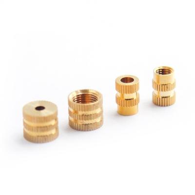 China Customized Precision Instrument Aluminum CNC Machining Inlaid Nut For Stainless Steel Brass Aluminum Turning Parts for sale