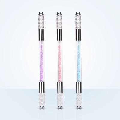 China Manual Machine Microblading Pen For Eyebrow Tattoo Tools Permanent Acrylic Tattoo Machine Crystal Eyebrow Microblading Tattoo Pen for sale