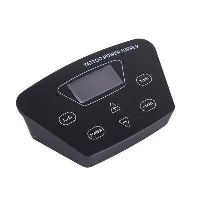 China LCD Black Hot Sales Professional Tattoo Workshops Tattoo Power Supply With Power Adapter For Rotary Tattoo Machine for sale