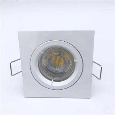 China New modern square adjustable matrix-casing light gu10 aluminum frame led ceiling recessed downlight for sale