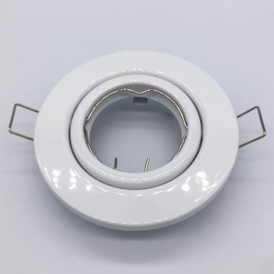 China Modern Halogen Gu10 mr16 Modern Lighting Adjustable Round Ceiling Downlight Round Recessed Fixture for sale