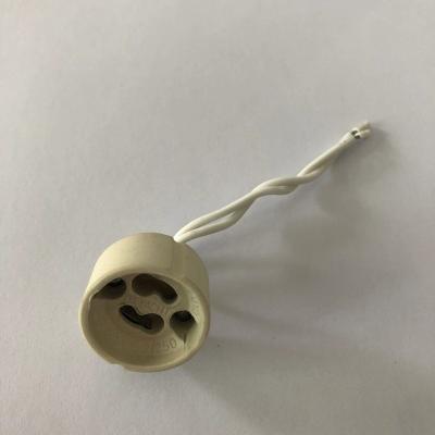 China Screw CE certification and screw style projector gu10 lamp holder gu10 ceramic socket gu10 connector for sale