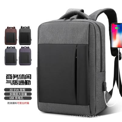 China Wholesale Waterproof Anti-theft Men's Manufacturer Laptop Bag USB Business Travel Charging Left Backpack for sale