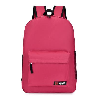 China 2023 hot sale waterproof outdoor solid color waterproof many school backpack bag student backpack bag for kids women factory wholesale for sale