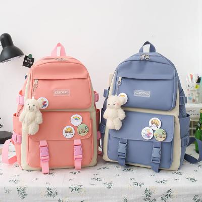 China Custom Logo New Waterproof Primary Secondary Students Waterproof Shoulder School Bag Cute Cartoon Printed Backpacks For Girls for sale