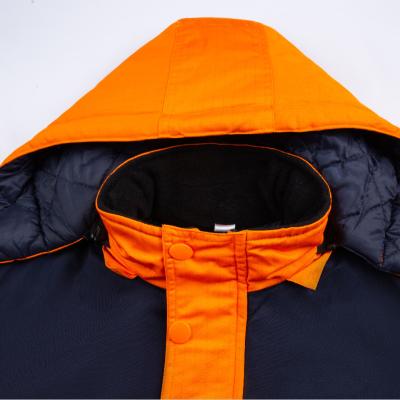 China Anti Static Dust Proof Color Blocking Anti Static One Piece Cotton Padded Jacket for sale