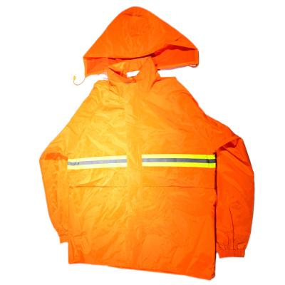 China Water Proof PVC Coated Polyester Rainwear With Internal Ventilation Mesh for sale