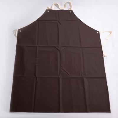 China Brown Dustproof Rubber Apron For Butcher Industry for sale