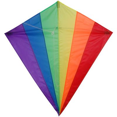 China Stackable Diamond Stunt Kite Colorized Fabric Nylon Material For Beach sports for sale