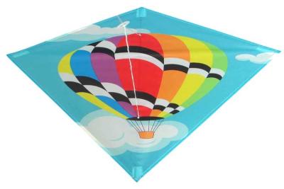 China Nylon Material Diamond Stunt Kite Fiberglass  Frame For Kids Playing 60*70cm for sale