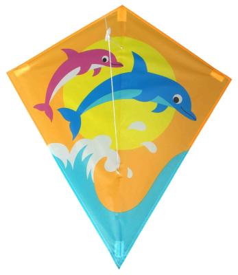 China Beginner Playing Use Diamond Stunt Kite Fish Pattern OEM ODM Available for sale