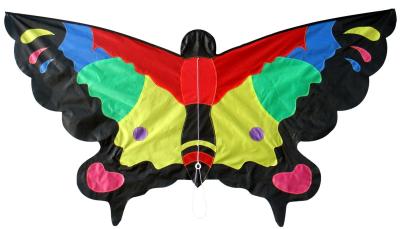 China 137*79cm Butterfly Kite With Two Tail Nylon Or Polyester Material Easy Control for sale