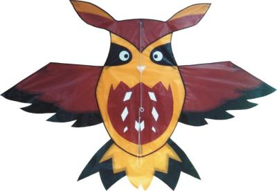 China Single Line Owl Kite For Kids Playing Fiberglass Frame Type 2-5bft Swing Range for sale