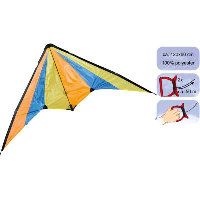 China Display 120*60cm OEM ODM Polyester Material Delta Stunt Kite for sale