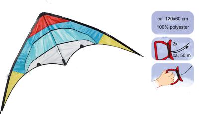 China SGS OEM ODM 6bft Swing Stunt Kite Flying Ripstop Polyester Material for sale