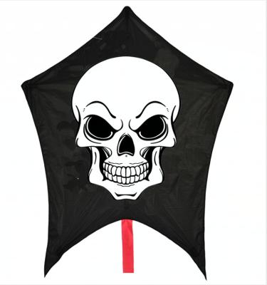 China Single Line Easy Carry Special Skull flying kite With  Woven Roving Material and Fiberglass Frame for sale