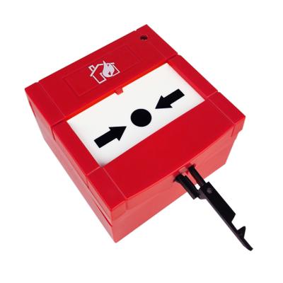 China Resettable Fire Call Point Manual Call Point with LED Indicator Fire Alarm System Accessory Pull Station for Bulk Sale FA-503L for sale