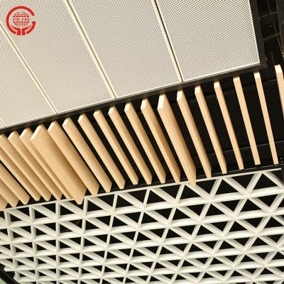 China Artistic Decorative Open Ceiling Tile Aluminum Pipe Partition Ceiling For Station Lobby for sale