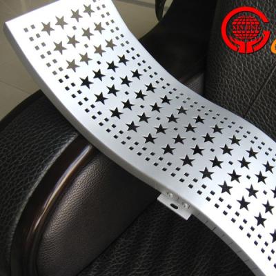 China Artistic Ceilings Special Aluminum Ceiling Arc Perforated Ceiling Plates for sale