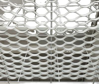 China Artistic Ceilings Wavy Aluminum Open Cell Grid Ceiling for sale