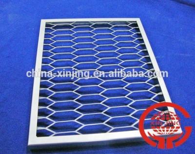 China Rodent Proof Metal Stretched Drop Ceiling Tiles / Grid Panel for sale