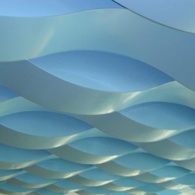 China Artistic ceilings curved and false wave metal ceiling material for sale