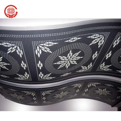 China Art Twist Shape Aluminum Facade Panel Pattern Wave Ceiling Art Sheet for Building Project Ceilings for sale