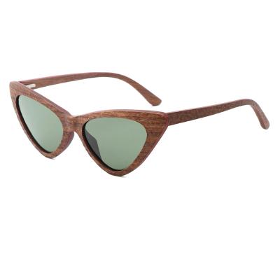 China Fashion Wood Sunglasses Spring Metal Hinge Manufacturing Wooden Women Polarized Sunglasses for sale