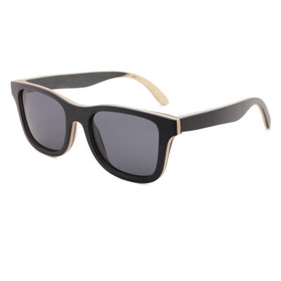 China Hot Selling Fashion Sunglasses UV400 Trendy Sunglasses Polarized Lens Wood Frame Sunglasses China Wood Frame Sunglasses for sale