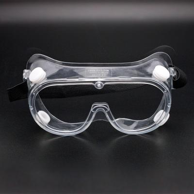 China Anti-impact Safety Goggles Clear Glass Wide-vision Safety Glasses Anti-fog Medical Goggles for sale