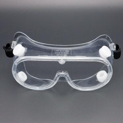 China Anti-impact Wholesale ANSI Z87.1 Safety Goggles Glass Clear Glasses Fog Anti Protect Eye Shield Glass for sale