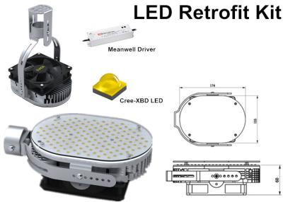 China 60w 80w 100w 120w Cree Led Canopy Lights 100lm / W UL DLC Listed for sale